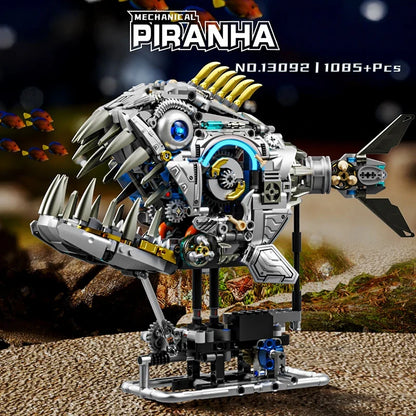 Mechanical Piranha - 1085Pcs Motorized MOC Building Set