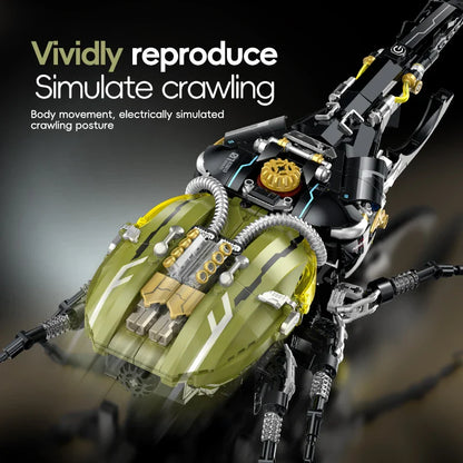 CyberMech Neon Insect Series - Cyberpunk Building Block Model Kit